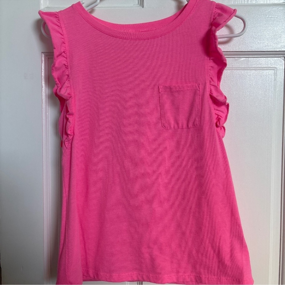 Lilly Pulitzer Pink Ruffle Tank Top